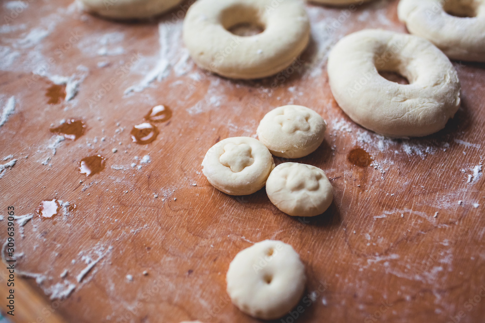 delicious donuts on the table