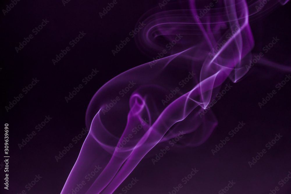 Colourful smoke fumes in different patterns on a black isolated background. Print for t-shirt. Colourful smoke fumes in different patterns on a black isolated background. Print for t-shirt.