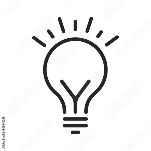 lamp bulb logo icon design 