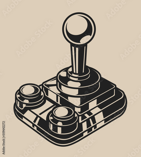 Illustration of a game joystick