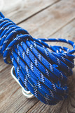 blue climbing rope