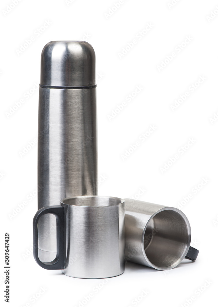Steel thermos with mug Steel thermos with mug