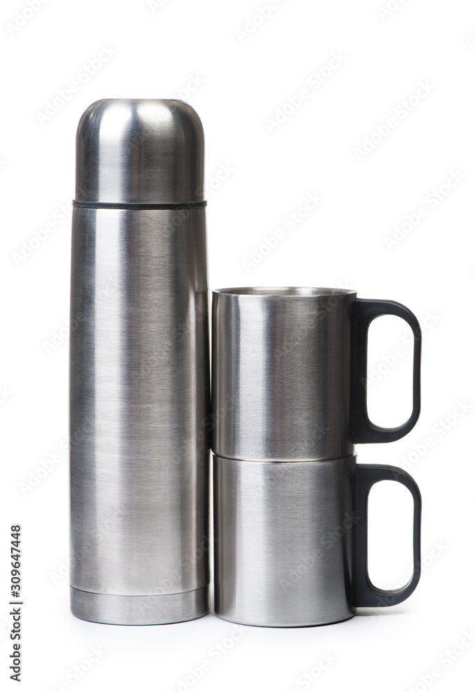Steel thermos with mug Steel thermos with mug