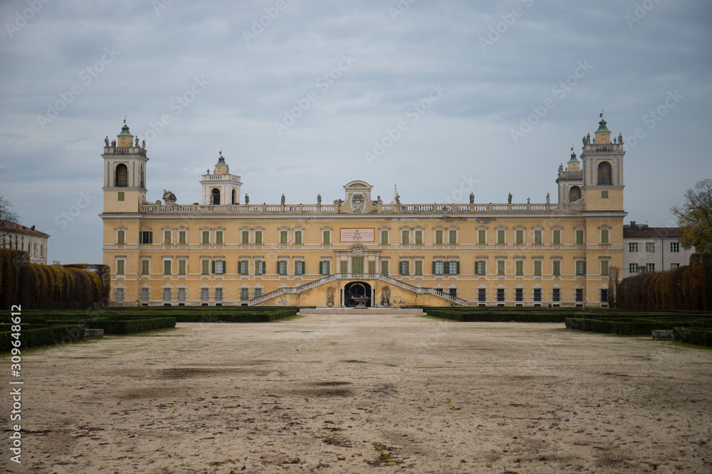 The ducal palace of Colorno, view from the park.