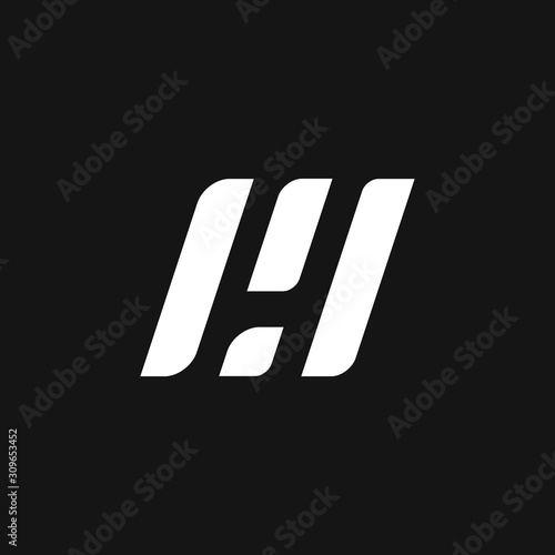 Letter H logo icon design template elements. Abstract vector icon.