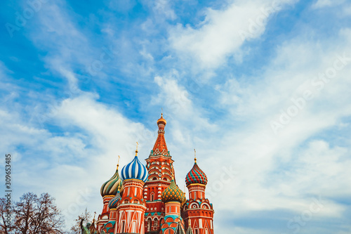 St. Basil's Cathedral in Moscow on red square