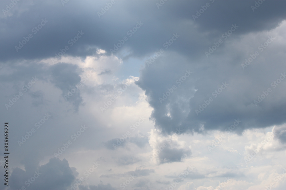 Sky with clouds close up background texture