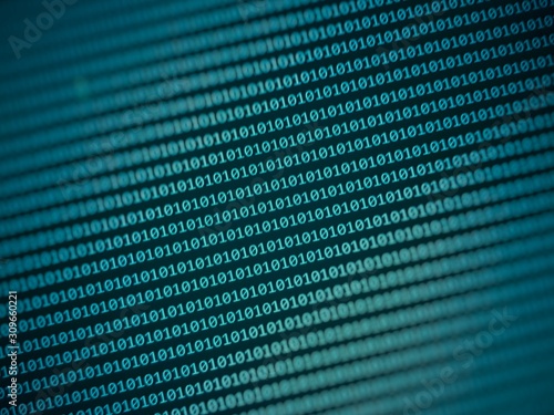 Binary computer code Background. Digital background matrix