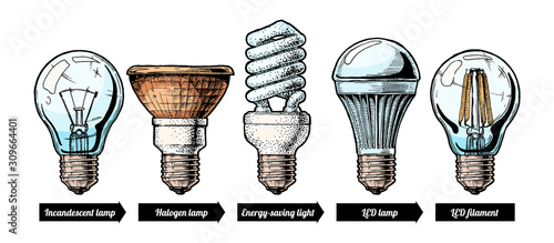 evolution set of light bulb
