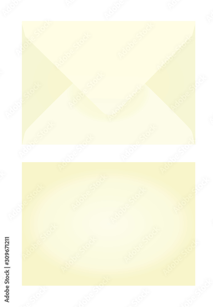 Yellow closed post letter. vector illustration Yellow closed post letter. vector illustration