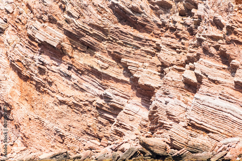 Obraz premium Stone pattern. Sandstone red rocks.