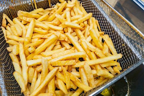 French fries on a special g...