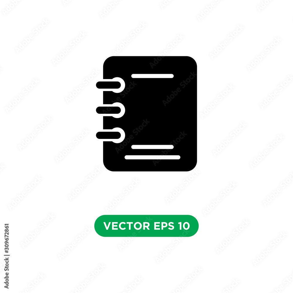 address book vector icon template design concept address book vector icon template design concept