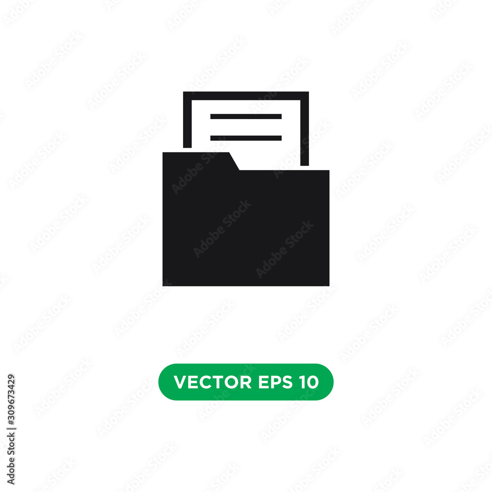 folder icon vector template design concept folder icon vector template design concept