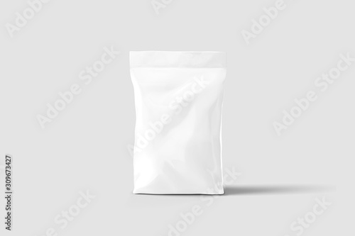 Blank Doy Pack Sachet Pouch Pack Mock up for food, cosmetic and hygiene.3D rendering © qoncha