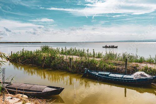 boats on the Albufera lake