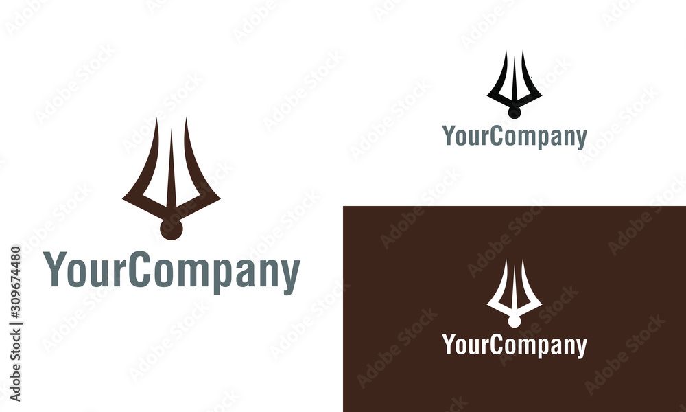 Neptune's trident logo icon design template elements. Simple minimalist template graphic illustration. Creative vector emblem, for icon or design concept. Neptune's trident logo icon design template elements. Simple minimalist template graphic illustration. Creative vector emblem, for icon or design concept.