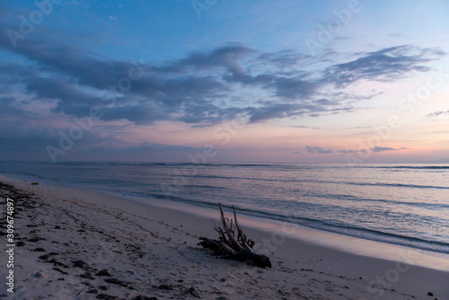 Sunset view at tropical island