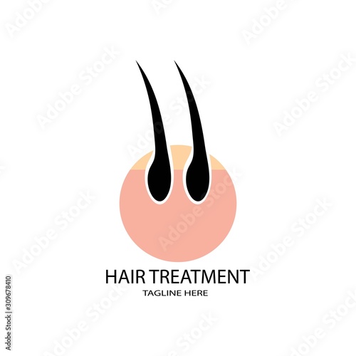hair logo vector