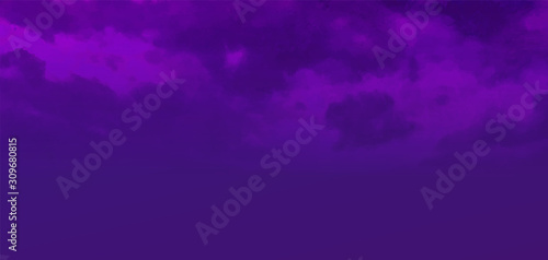 Beatiful Sky with Clouds Artistic Background. Craft Painting Landscape