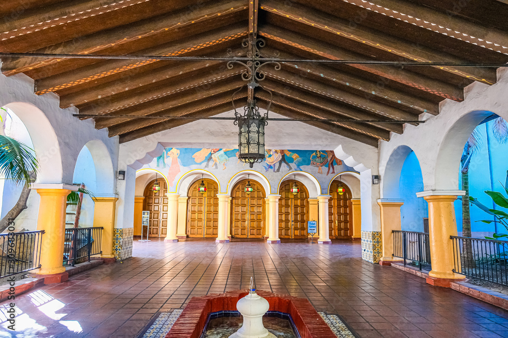 Entrance to Old Theater in Santa Barbara