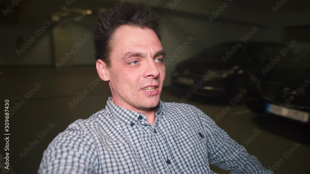 Auto mechanic makes a blog about a car. Auto mechanic makes a blog about a car.
