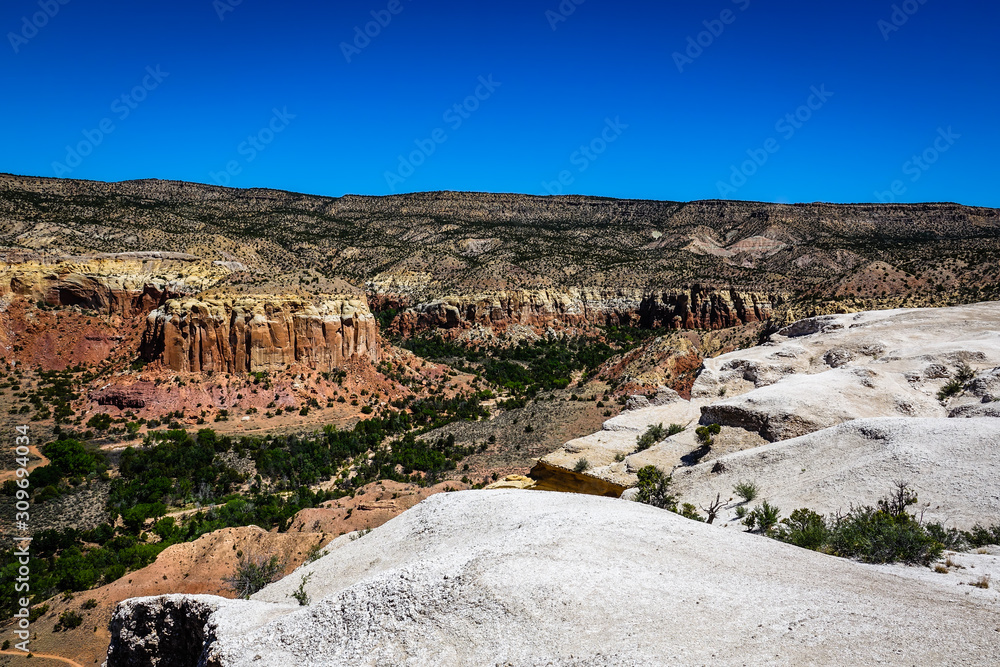 Amazing panorama from Kitchen Mesa Trail, Ghost Ranch, New Mexico, United States