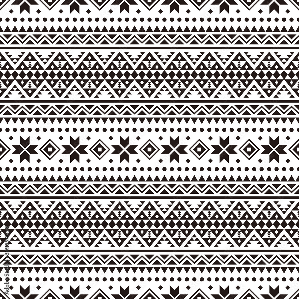 Merry Christmas Seamless Pattern Vector. Xmas Aztec shape and geometry design tribal. Aztec, Inca, Egypt, Indian, Scandinavian, Gypsy, Mexican, folk tradition ornament Merry Christmas Seamless Pattern Vector. Xmas Aztec shape and geometry design tribal. Aztec, Inca, Egypt, Indian, Scandinavian, Gypsy, Mexican, folk tradition ornament