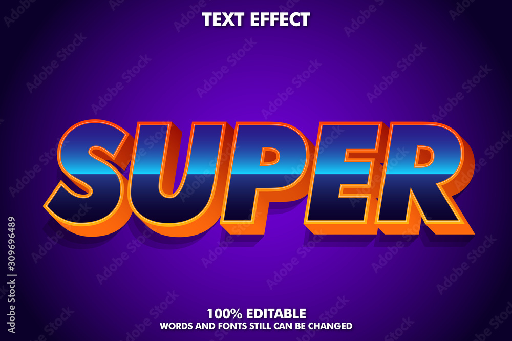Strong bold text effect with trendy gradient Strong bold text effect with trendy gradient