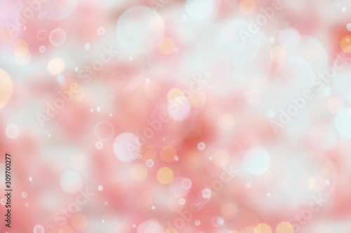 abstract full color background with bokeh lamp bubbles