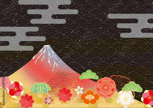 おめでたい富士山