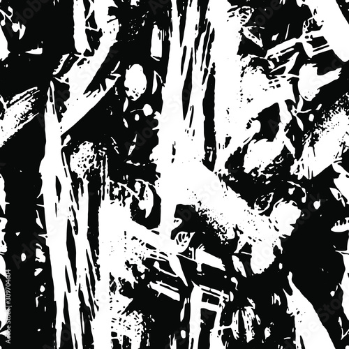 Full Seamless black white abstract pattern vector. Endless abstract complex lines texture for dress shirt fabric print background.