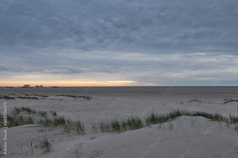 Obraz premium The German North Sea beach in summer