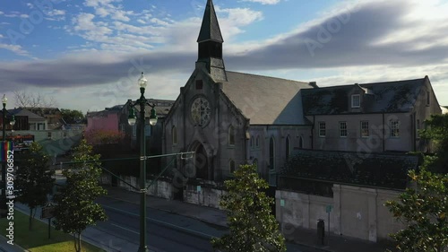 Beautiful church off Rampart street in New Orleans by the French Quarter. photo