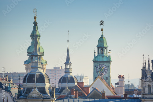 Roofs of the towers of Graz