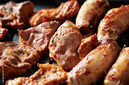 Korean spicy marinated offal BBQ 