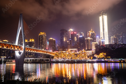 City night view of Chongqing  China