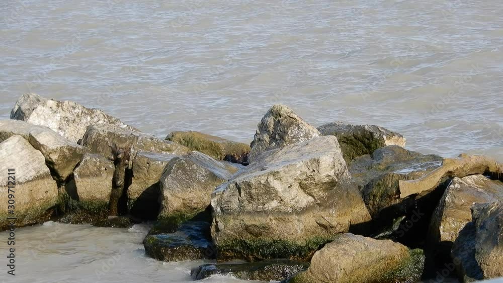Ocean Water Waves Crashing Against Rocks Ocean Water Waves Crashing Against Rocks