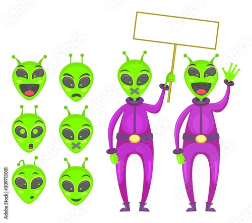 alien raising hand