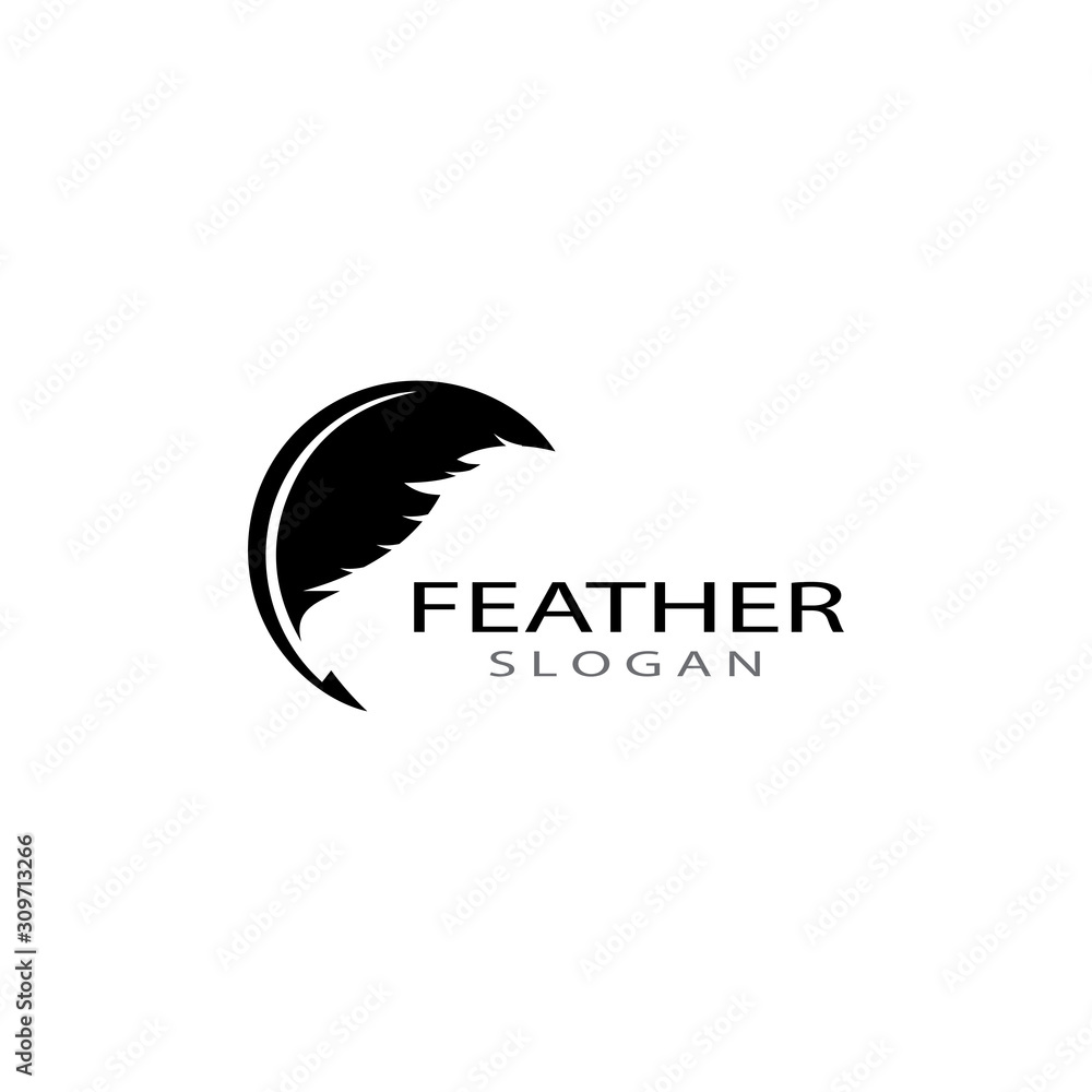 feather logo vector templates feather logo vector templates