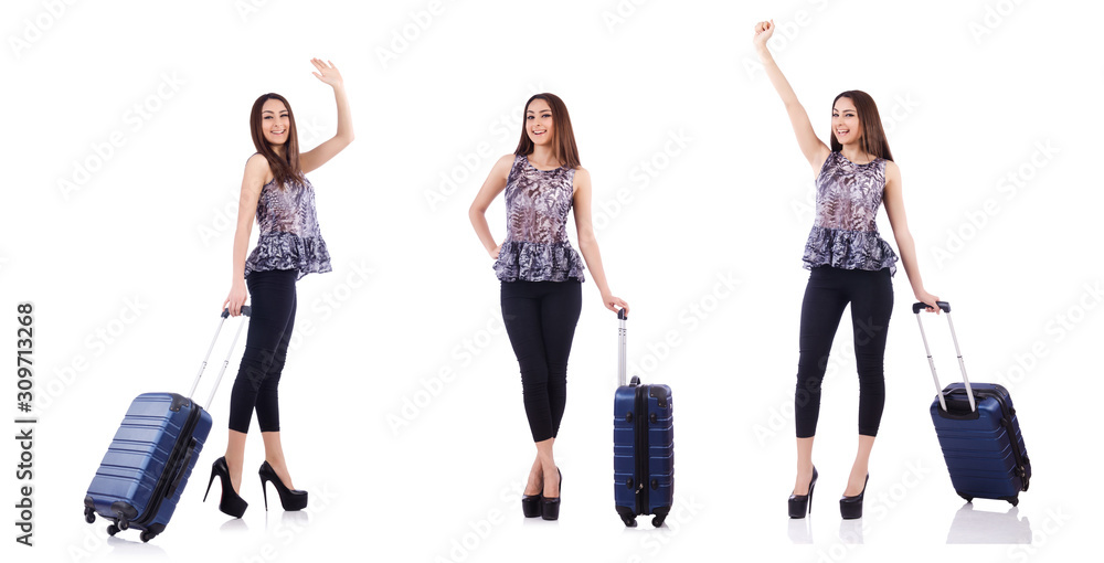 Young woman preparing for vacation Young woman preparing for vacation