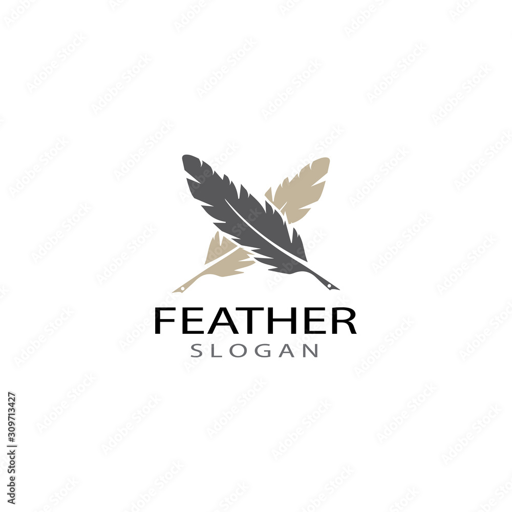 feather logo vector templates feather logo vector templates