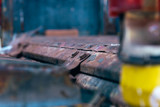 Abstract close up background of the industrial concept.