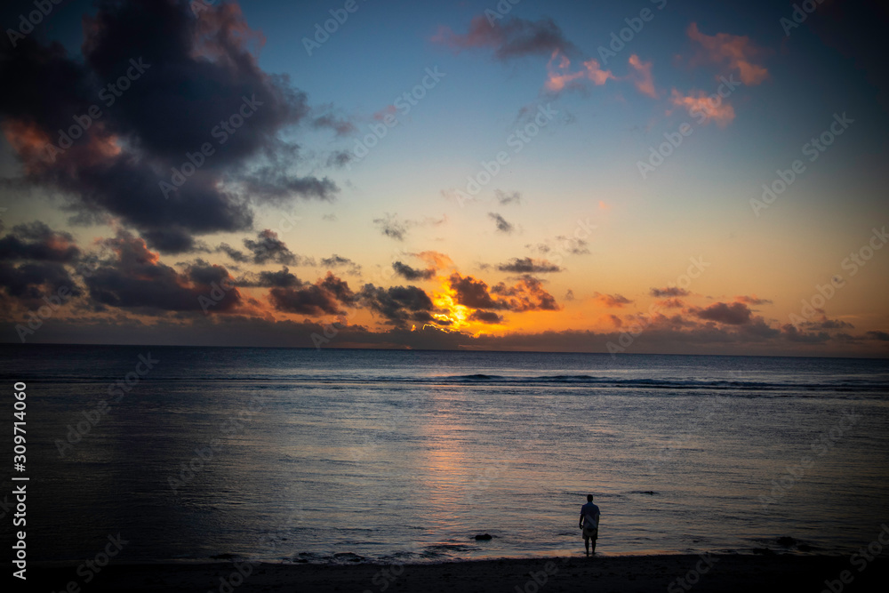 Sunsets on Pacific Island