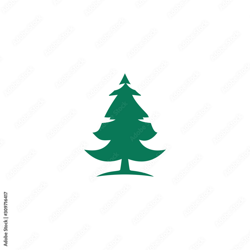 pine tree logo illustration vector design pine tree logo illustration vector design