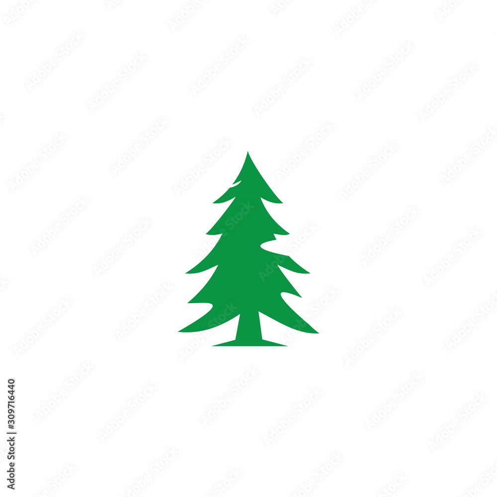 pine tree logo illustration vector design pine tree logo illustration vector design