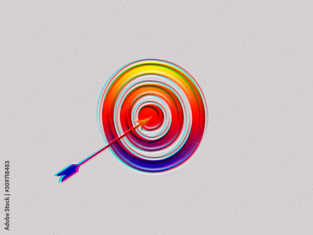 Target hit in the middle Target hit in the middle