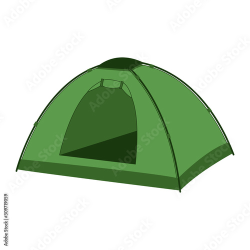 The green tent icon.