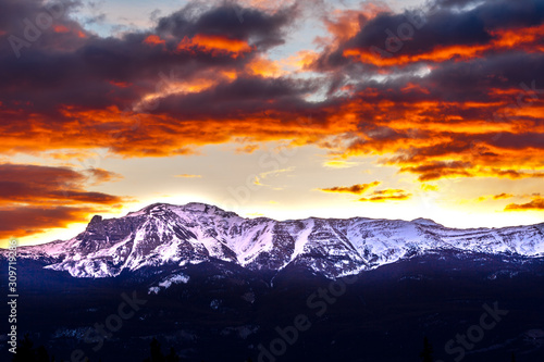 Canadian Rockies at Sunset - Mount Doom © David