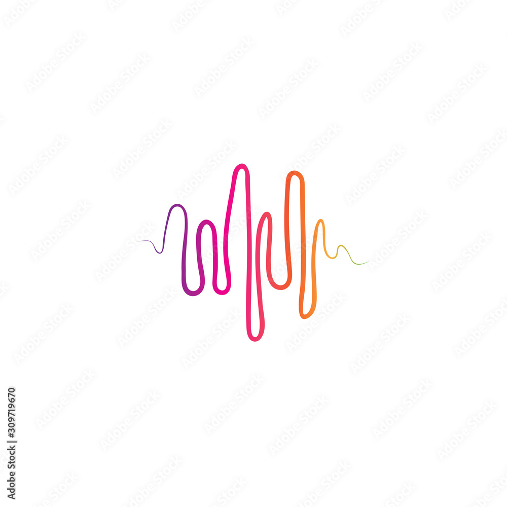 soundwave illustration logo icon vector template. soundwave illustration logo icon vector template.
